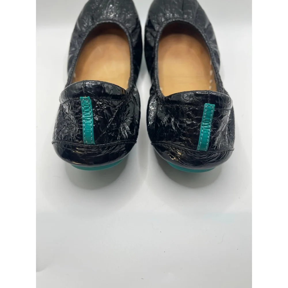 Tieks by Gavrieli Black Patent Leather Ballet Flats Womens US 7 Foldable
